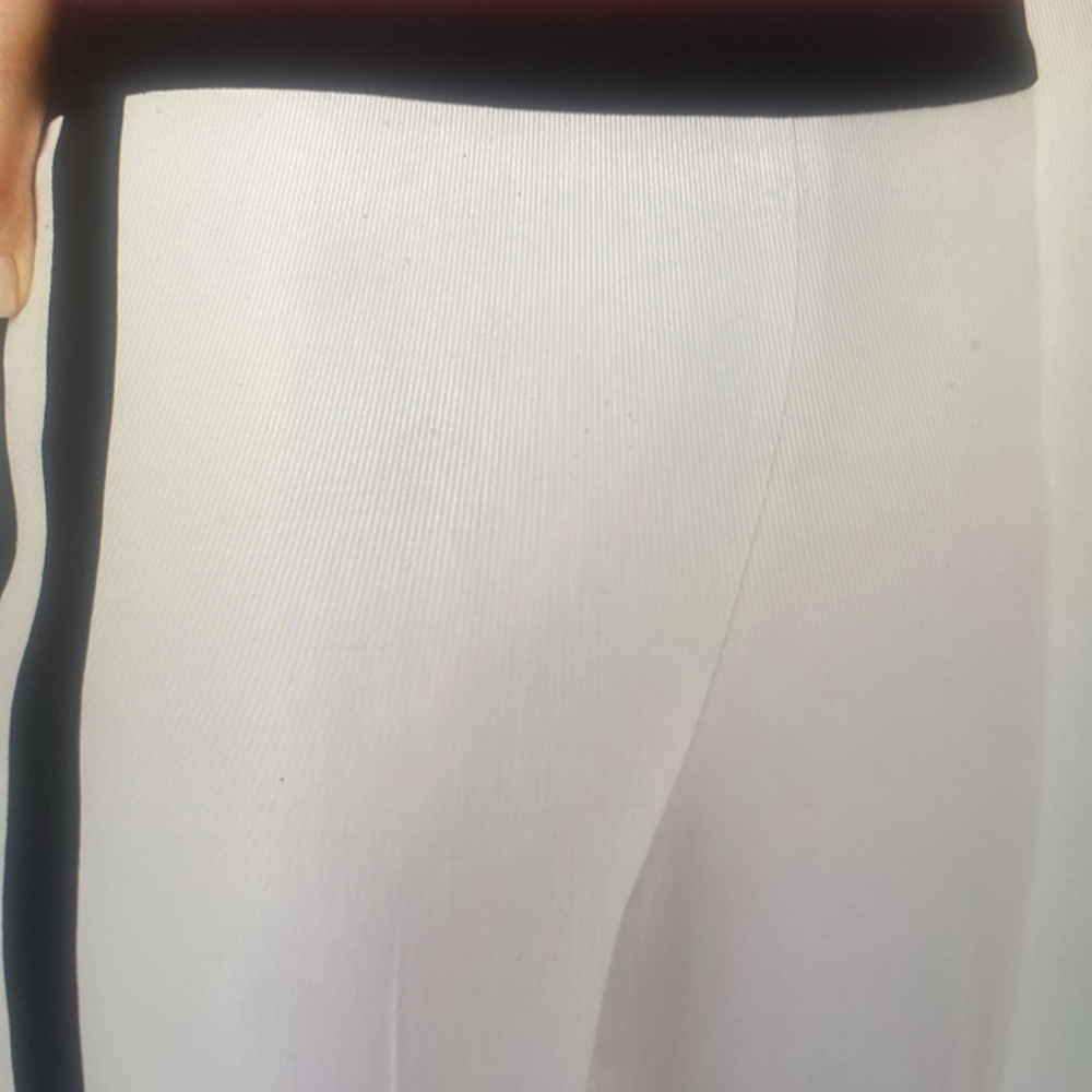 Black and White Women's Colorblocked Trousers - Picture 3 of 5